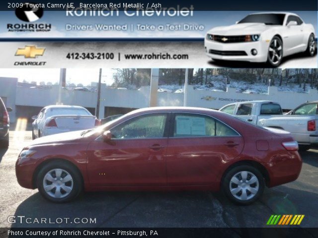 2009 Toyota Camry LE in Barcelona Red Metallic
