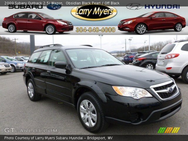 2009 Subaru Outback 2.5i Wagon in Obsidian Black Pearl