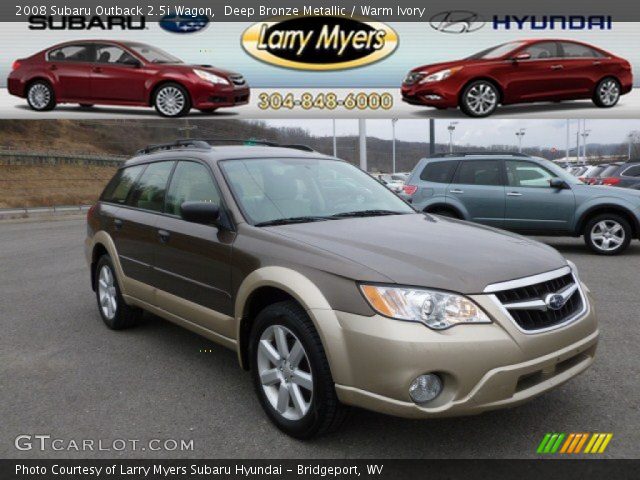 2008 Subaru Outback 2.5i Wagon in Deep Bronze Metallic
