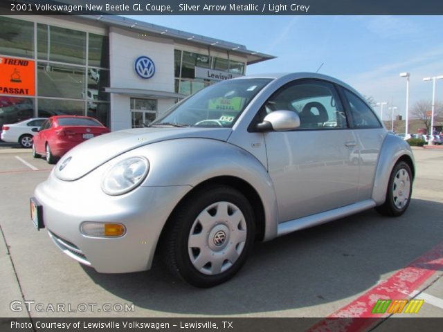 2001 Volkswagen New Beetle GL Coupe in Silver Arrow Metallic