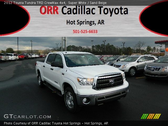 2012 Toyota Tundra TRD CrewMax 4x4 in Super White
