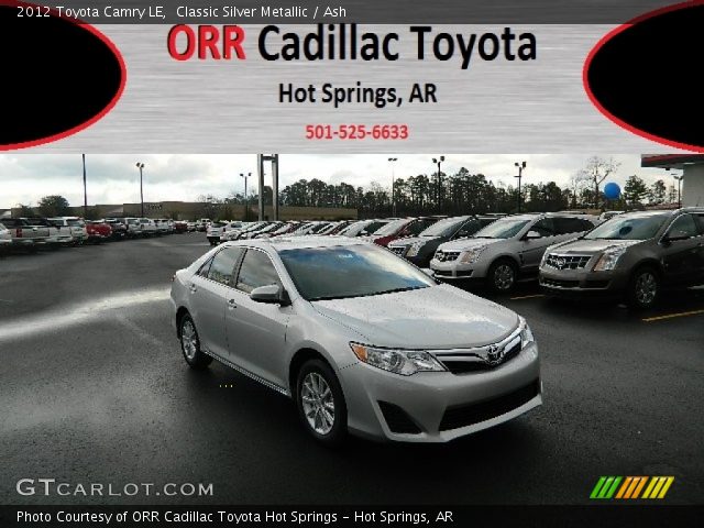 2012 Toyota Camry LE in Classic Silver Metallic