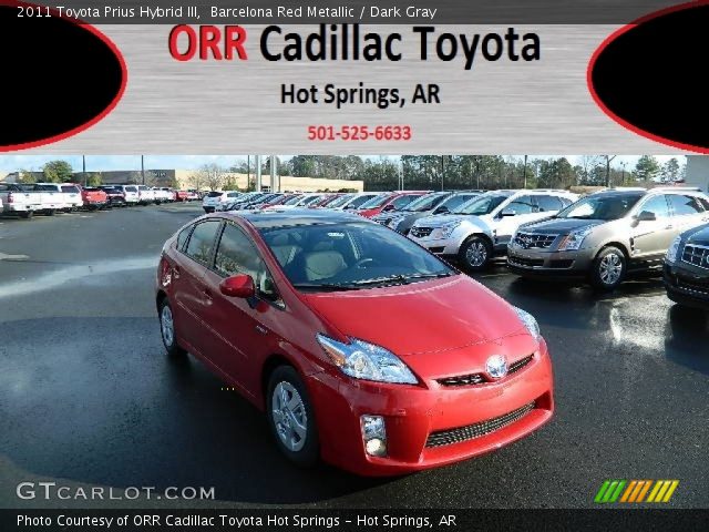 2011 Toyota Prius Hybrid III in Barcelona Red Metallic