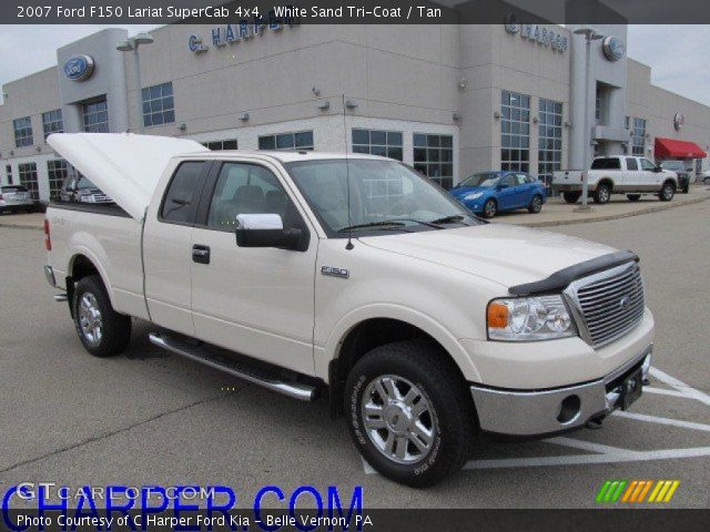 White Sand Tri Coat 2007 Ford F150 Lariat Supercab 4x4