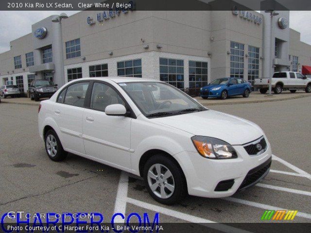 2010 Kia Rio LX Sedan in Clear White