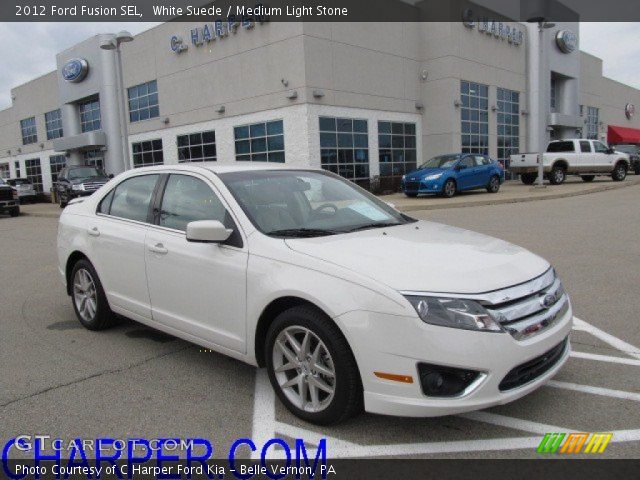 2012 Ford Fusion SEL in White Suede