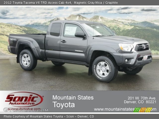 2012 Toyota Tacoma V6 TRD Access Cab 4x4 in Magnetic Gray Mica
