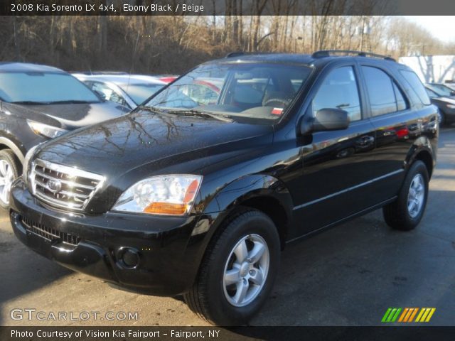 2008 Kia Sorento LX 4x4 in Ebony Black