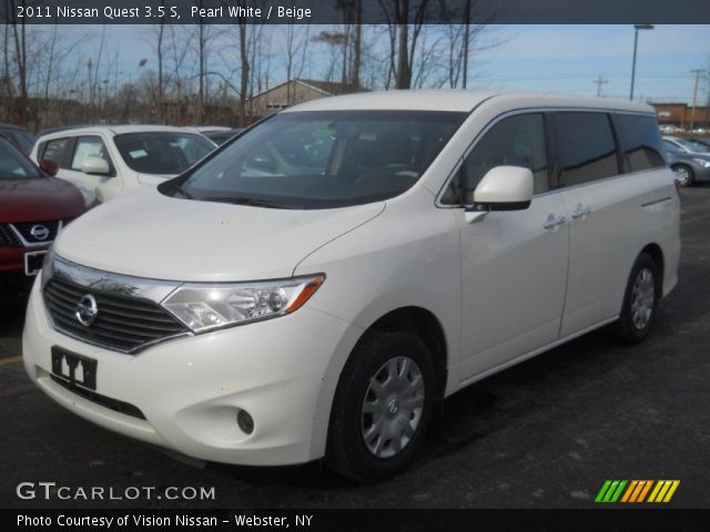2011 Nissan Quest 3.5 S in Pearl White