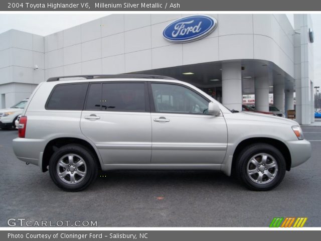 2004 Toyota Highlander V6 in Millenium Silver Metallic