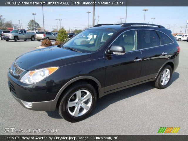 2008 Hyundai Veracruz Limited AWD in Black Diamond Metallic