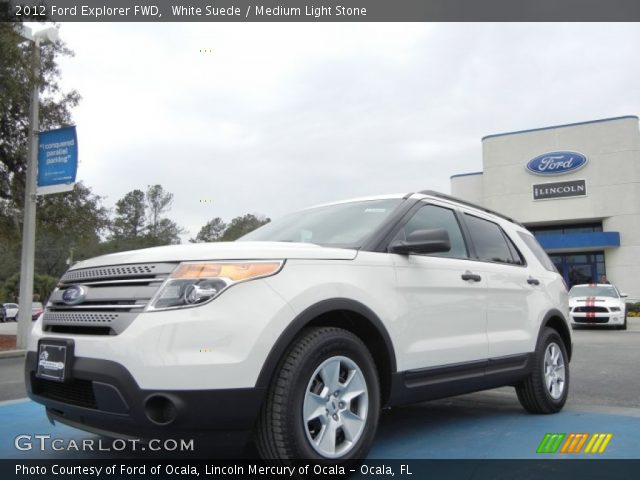 2012 Ford Explorer FWD in White Suede