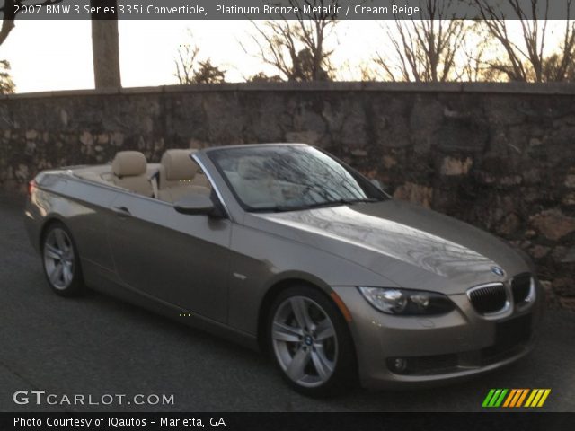 2007 BMW 3 Series 335i Convertible in Platinum Bronze Metallic