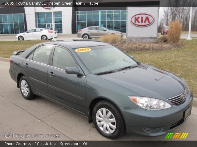 2005 Toyota Camry LE in Aspen Green Pearl
