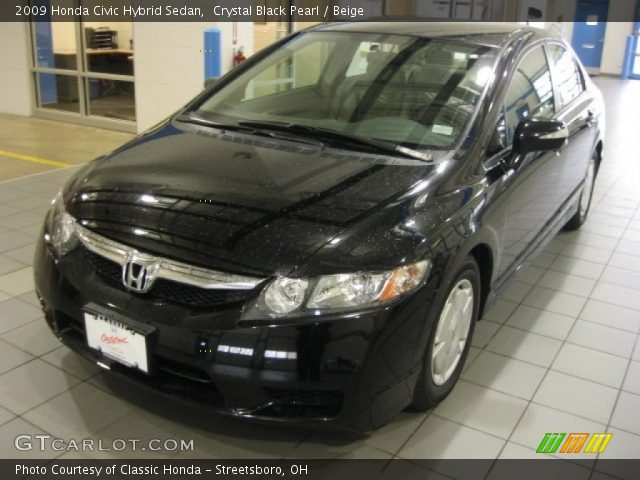 2009 Honda Civic Hybrid Sedan in Crystal Black Pearl
