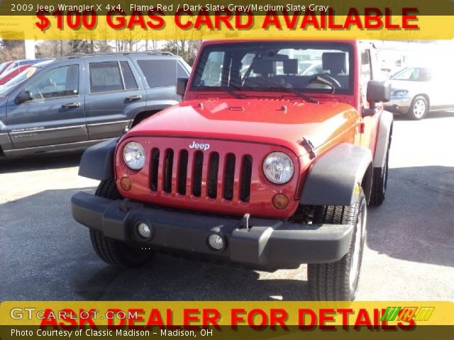 2009 Jeep Wrangler X 4x4 in Flame Red