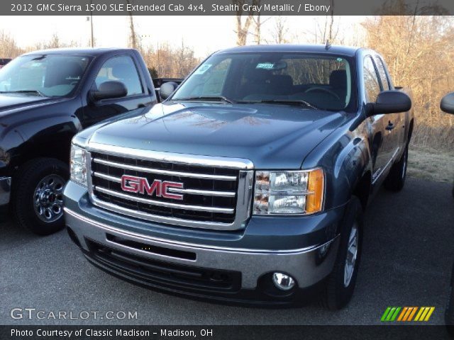 2012 GMC Sierra 1500 SLE Extended Cab 4x4 in Stealth Gray Metallic