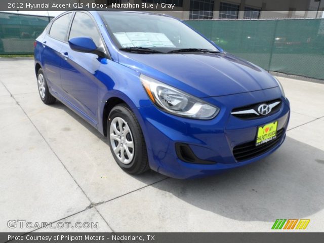 2012 Hyundai Accent GLS 4 Door in Marathon Blue