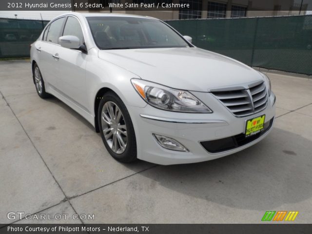 2012 Hyundai Genesis 4.6 Sedan in White Satin Pearl