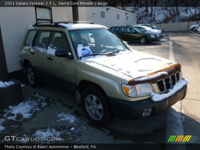 2001 Subaru Forester 2.5 L in Sierra Gold Metallic