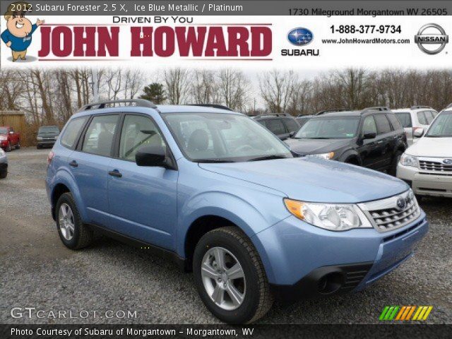 2012 Subaru Forester 2.5 X in Ice Blue Metallic