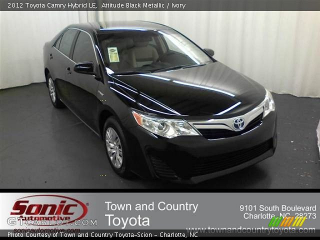 2012 Toyota Camry Hybrid LE in Attitude Black Metallic