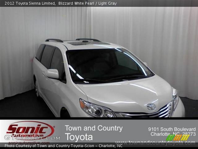 2012 Toyota Sienna Limited in Blizzard White Pearl