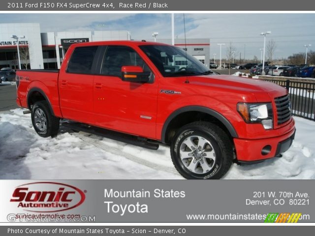 2011 Ford F150 FX4 SuperCrew 4x4 in Race Red