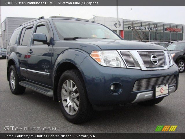 2008 Nissan Pathfinder LE V8 in Silverton Blue