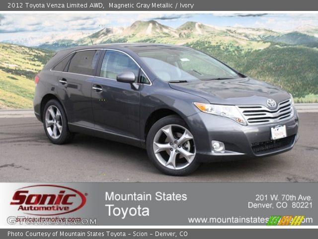 2012 Toyota Venza Limited AWD in Magnetic Gray Metallic