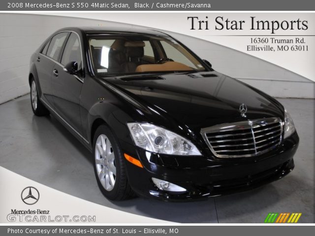 2008 Mercedes-Benz S 550 4Matic Sedan in Black