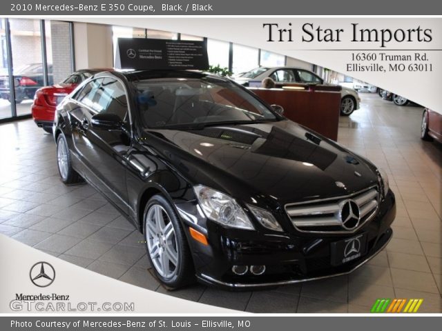 2010 Mercedes-Benz E 350 Coupe in Black