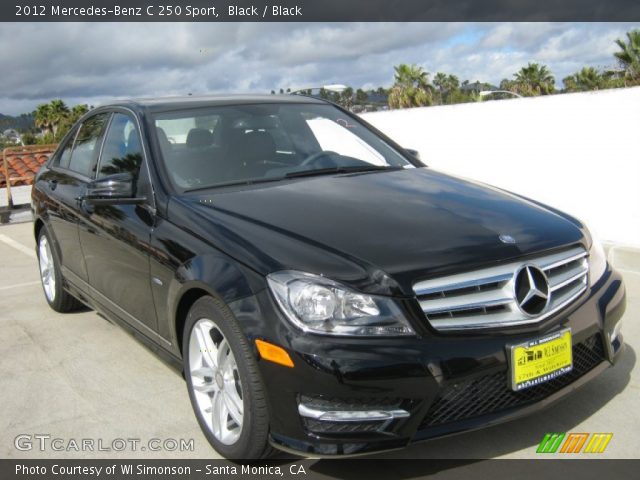 2012 Mercedes-Benz C 250 Sport in Black