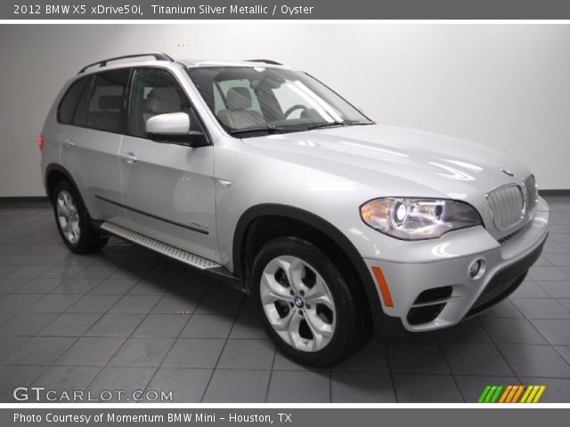 2012 BMW X5 xDrive50i in Titanium Silver Metallic