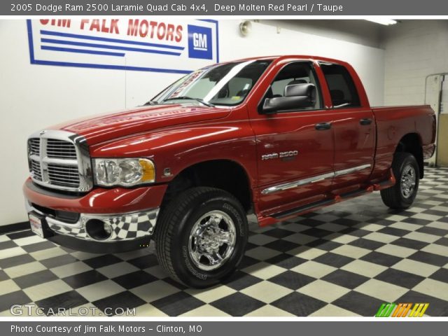 2005 Dodge Ram 2500 Laramie Quad Cab 4x4 in Deep Molten Red Pearl