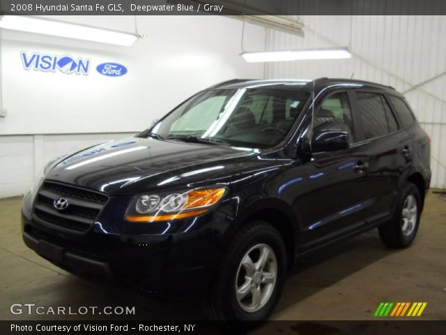 2008 Hyundai Santa Fe GLS in Deepwater Blue