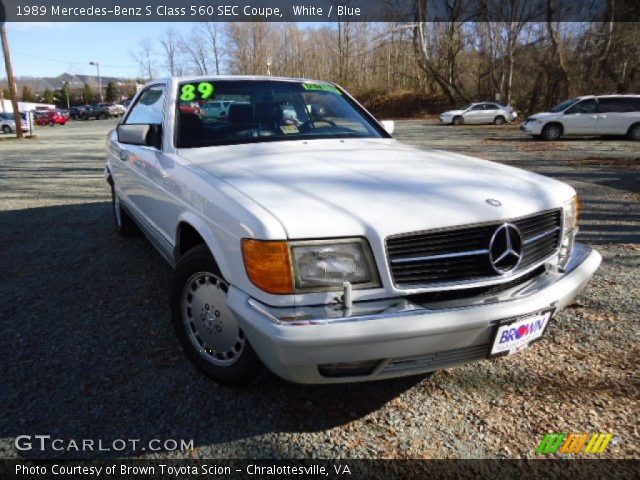 1989 Mercedes-Benz S Class 560 SEC Coupe in White