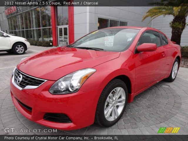 2012 Nissan Altima 2.5 S Coupe in Red Alert