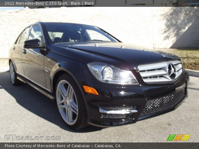 2012 Mercedes-Benz C 250 Sport in Black