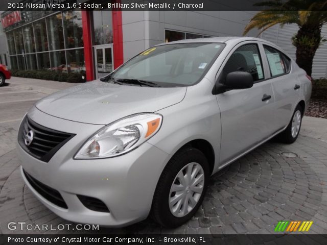 2012 Nissan Versa 1.6 S Sedan in Brilliant Silver Metallic