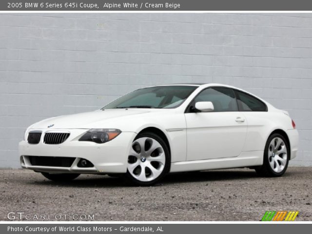 2005 BMW 6 Series 645i Coupe in Alpine White
