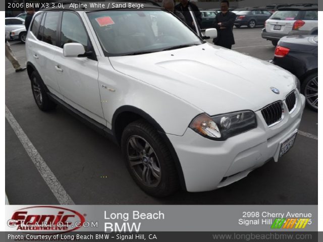 2006 BMW X3 3.0i in Alpine White