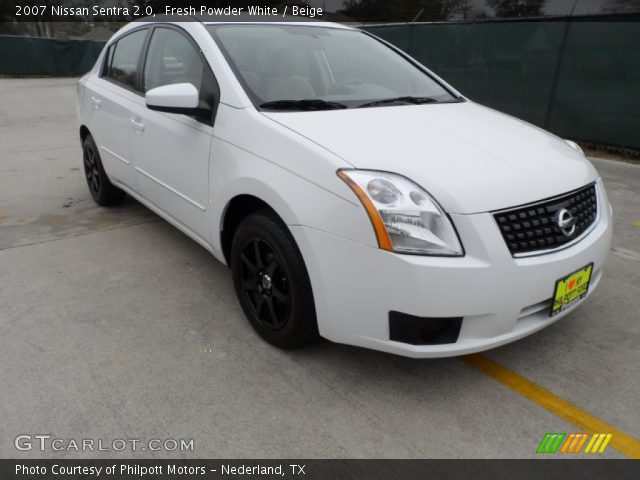 2007 Nissan Sentra 2.0 in Fresh Powder White