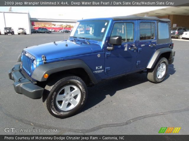 2009 Jeep Wrangler Unlimited X 4x4 in Deep Water Blue Pearl