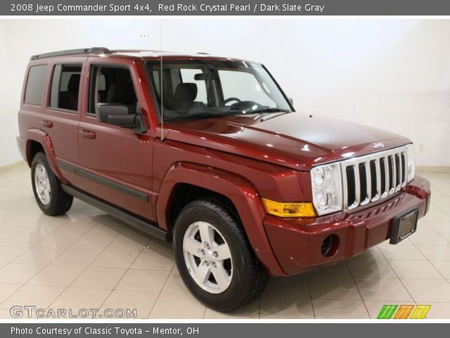 2008 Jeep Commander Sport 4x4 in Red Rock Crystal Pearl