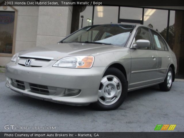 2003 Honda Civic Hybrid Sedan in Titanium Metallic