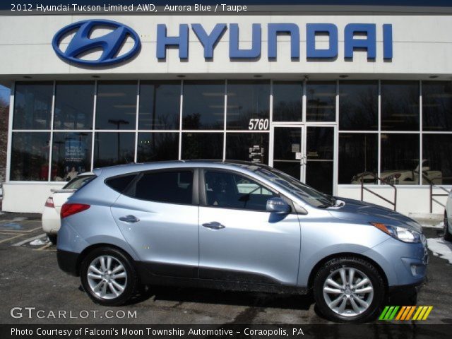 2012 Hyundai Tucson Limited AWD in Aurora Blue