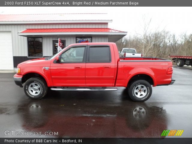 2003 Ford F150 XLT SuperCrew 4x4 in Bright Red