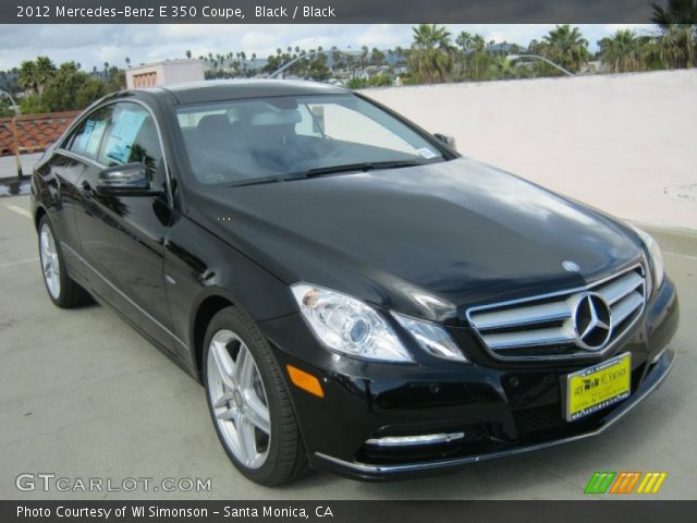 2012 Mercedes-Benz E 350 Coupe in Black