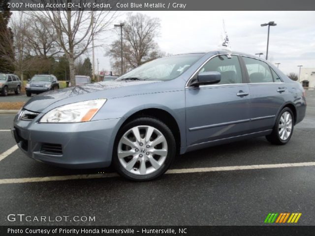 2007 Honda Accord EX-L V6 Sedan in Cool Blue Metallic